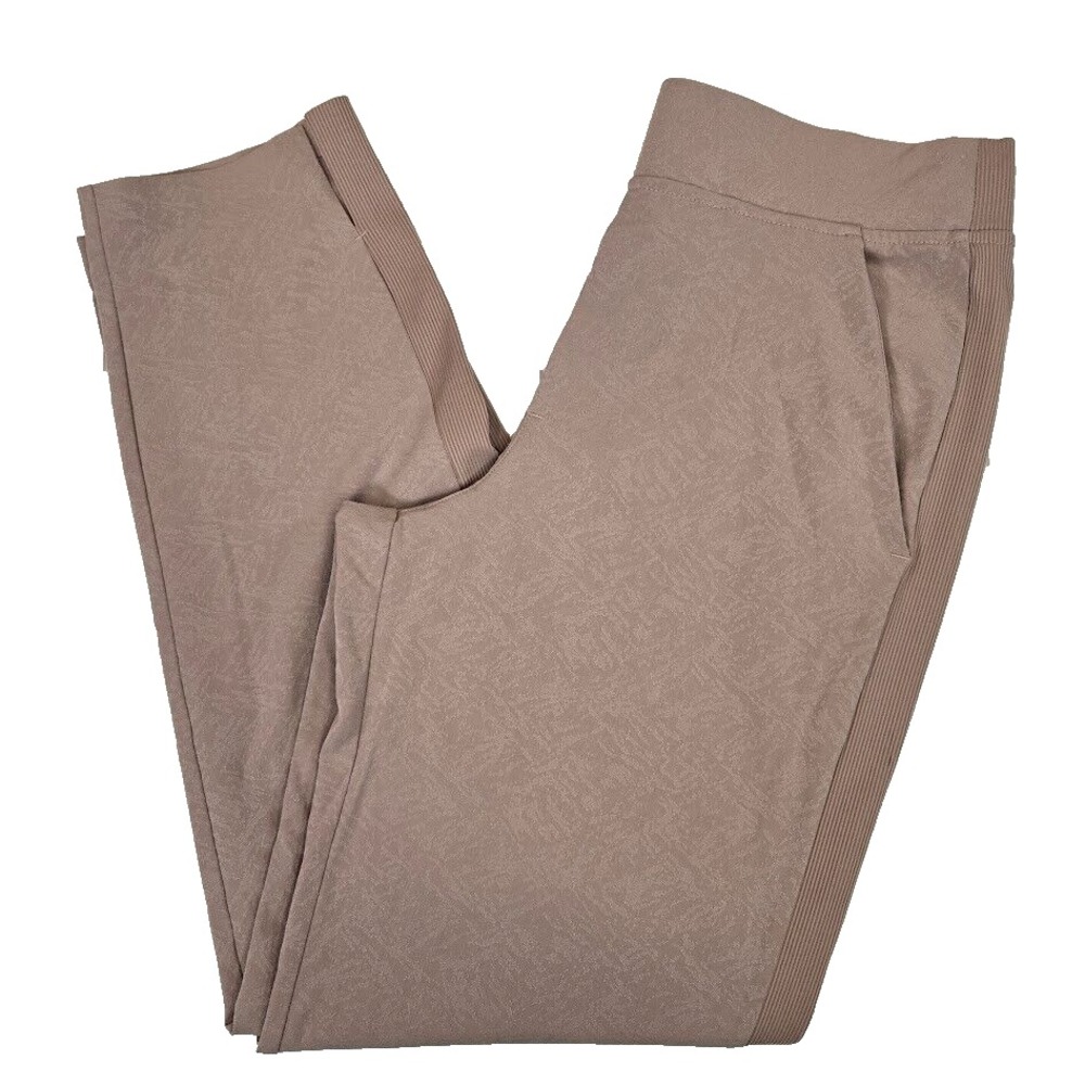 Athleta Women's Size 4 Brooklyn Textured Ankle Pants Blush‎ Pink Athleisure